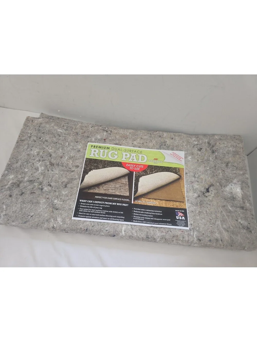 Mohawk Home Premium Dual-Surface 2' x 8' Rug Pad – Non-Slip Cushion